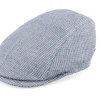 Hot MJM Hats Daffy 3 Organic Hemp/Linen Blue Flat Cap -