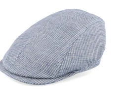 Hot MJM Hats Daffy 3 Organic Hemp/Linen Blue Flat Cap -