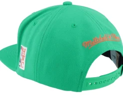 Snapback-Mitchell & Ness Dallas Mavericks Desert Green Teal Snapback -
