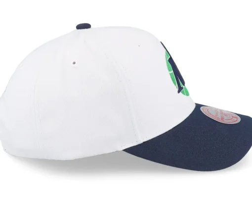 Adjustable-Mitchell & Ness Dallas Mavericks Team 2 Tone 2.0 Pro /Navy Adjustable - White