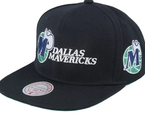 Snapback-Mitchell & Ness Dallas Mavericks Triple Play Snapback - Black
