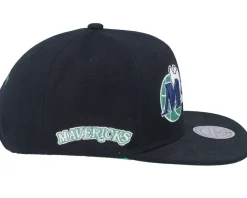 Snapback-Mitchell & Ness Dallas Mavericks Triple Play Snapback - Black