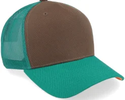 Blanks-Equip Dark /Dark Teal/Orange A-frame Trucker - Brown