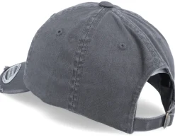 Dad Cap | Blanks-Yupoong Dark Grey Destroyed Dad Cap -