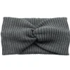 Headband-Get Fabulous Dark Grey Knitted Headband -