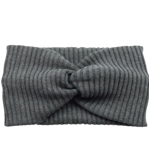 Headband-Get Fabulous Dark Grey Knitted Headband -