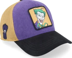 Trucker-Capslab Dc Comics Joker Yellow/Purple/Black Premium A-Frame Adjustable -