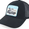 Trucker-American Needle De Lorean Mc Twill Valin Patch Black Trucker -