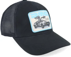 Trucker-American Needle De Lorean Mc Twill Valin Patch Black Trucker -