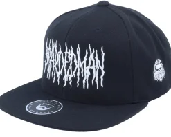 Adjustable-Bearded Man Death Metal Logo A-frame Adjustable - Black