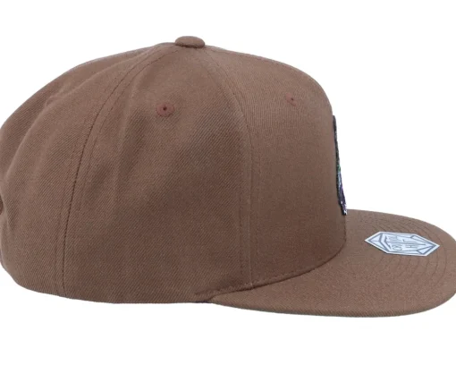 Snapback-Critiql Hit Death Reaper Color Patch Tan Brown Snapback