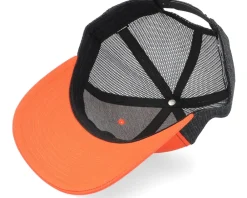 Trucker-Hunter Deer Logo Patch 112 Split Orange/Black Trucker -