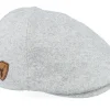 Flat Caps-Wild Spirit Deer Shiled Patch Light Grey Ivy Flat Cap -