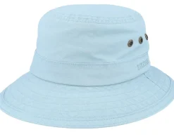 Best Stetson Delave Organic Cotton Dusk Blue Bucket -