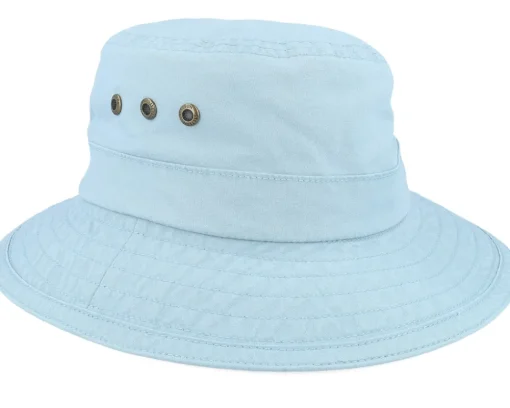 Best Stetson Delave Organic Cotton Dusk Blue Bucket -