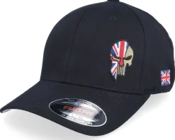 Flexfit-Army Head Denmark Army Skull Wooly Combed Flexfit - Black