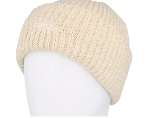 Cuff Beanies-Vans Densmore Wide Beanie Natural Cuff -