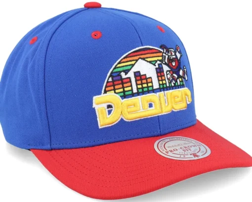 Adjustable-Mitchell & Ness Denver Nuggets All In 2.0 Pro /Red Adjustable - Blue