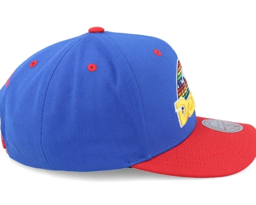 Adjustable-Mitchell & Ness Denver Nuggets All In 2.0 Pro /Red Adjustable - Blue