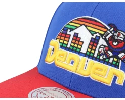 Adjustable-Mitchell & Ness Denver Nuggets All In 2.0 Pro /Red Adjustable - Blue