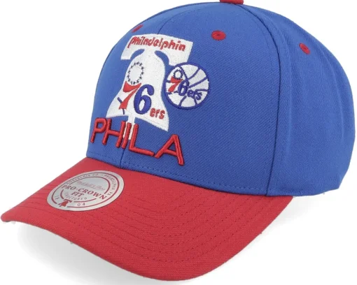 Adjustable-Mitchell & Ness Denver Nuggets All In 2.0 Pro /Red Adjustable - Blue
