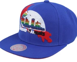 Snapback-Mitchell & Ness Denver Nuggets Paint By Number Hwc Snapback - Blue