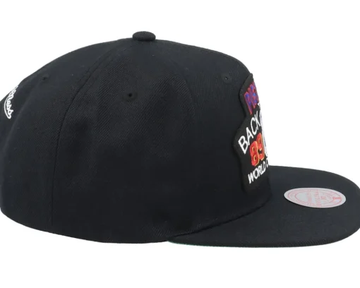 Snapback-Mitchell & Ness Detroit Pistons Back2back HWC Black Snapback -