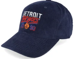 Adjustable-Mitchell & Ness Detroit Pistons Bad Boys Strapback Detroit Pistons Dark Navy -