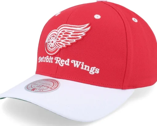 Adjustable-Mitchell & Ness Detroit Red Wings All In 2.0 Pro Red/Yellow Adjustable -