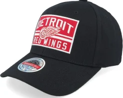 Adjustable-Mitchell & Ness Detroit Red Wings Horizon Patch Classic Red Adjustable - Black