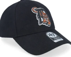 Adjustable-47 Brand Detroit Tigers Chain Stitch Snap Mvp Black Adjustable -