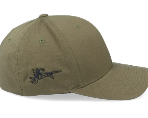 Best Iconic Devil & Angel Ak47 Side Olive Flexfit -