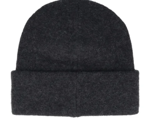 Fashion J.Lindeberg Diamond Alpaca Mix Hat Black Melange Cuff -