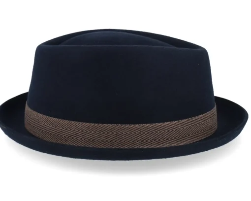 Discount Stetson Diamond Woolfelt Midnight Blue Pork Pie -