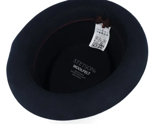 Discount Stetson Diamond Woolfelt Midnight Blue Pork Pie -