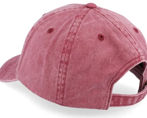 Dad Cap-Iconic Do Nothing Club Washed Dad Cap - Red