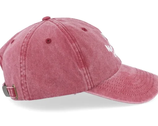 Dad Cap-Iconic Do Nothing Club Washed Dad Cap - Red