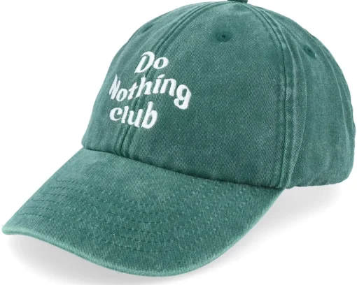 Dad Cap-Iconic Do Nothing Club Washed Dad Cap - Red