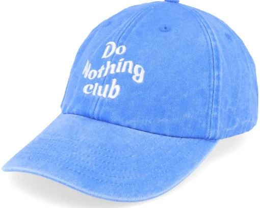 Dad Cap-Iconic Do Nothing Club Washed Dad Cap - Red