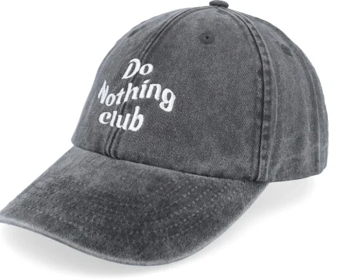 Dad Cap-Iconic Do Nothing Club Washed Dad Cap - Red
