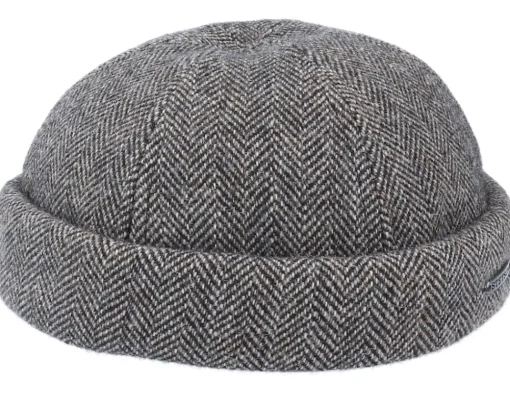 Best Stetson Docker Wool Herringbone Grey Docker -
