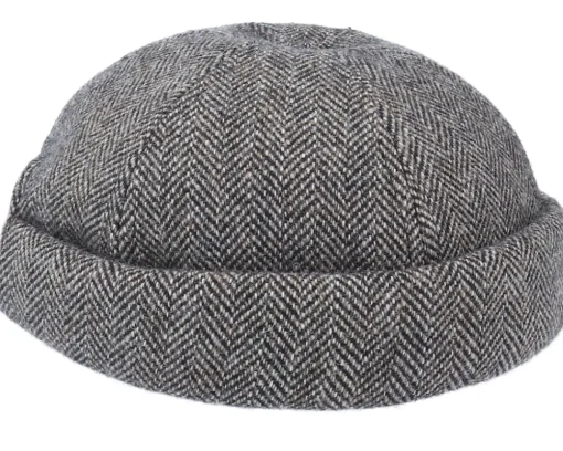 Best Stetson Docker Wool Herringbone Grey Docker -