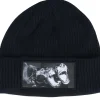 Cuff Beanies-Calza Pennello Dogs Beanie Black Organic Cuff -