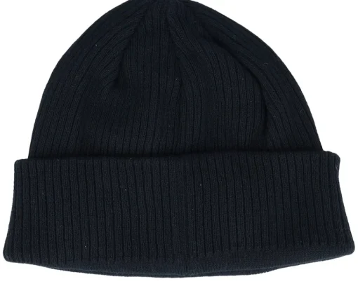 Cuff Beanies-Calza Pennello Dogs Beanie Black Organic Cuff -