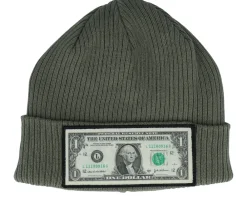 Cuff Beanies-Calza Pennello Dollar Bill Navy Beanie Organic Cotton Cuff - Blue