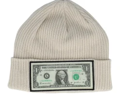 Cuff Beanies-Calza Pennello Dollar Bill Navy Beanie Organic Cotton Cuff - Blue
