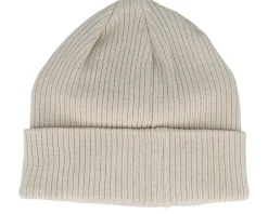 New Calza Pennello Dollar Bill Sand Beanie Organic Cotton Cuff - Beige
