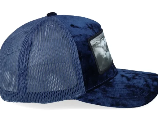 Trucker-Calza Pennello Dolphin Big Patch Velvet Navy Trucker - Blue