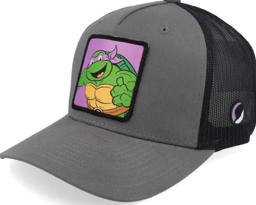 Trucker-TMNT Donatello Box /Black A-Frame Trucker - Grey