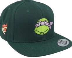 Snapback-TMNT Donatello Face Dark Snapback - Green